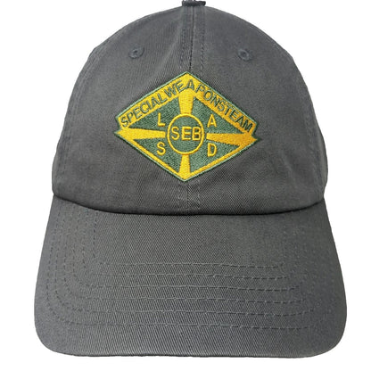 USA Baseball Cap Gray One Size LASD SEB Special Weapons Team Hat Slideback