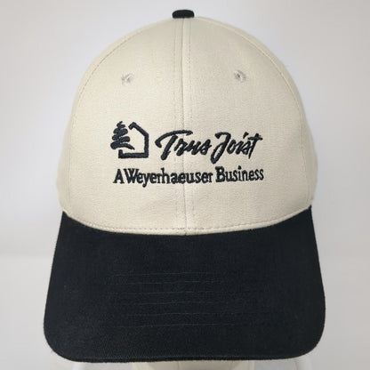 Logo World Trus Joist Beige Black One Size Baseball Cap Hat Weyerhaeuser Flag