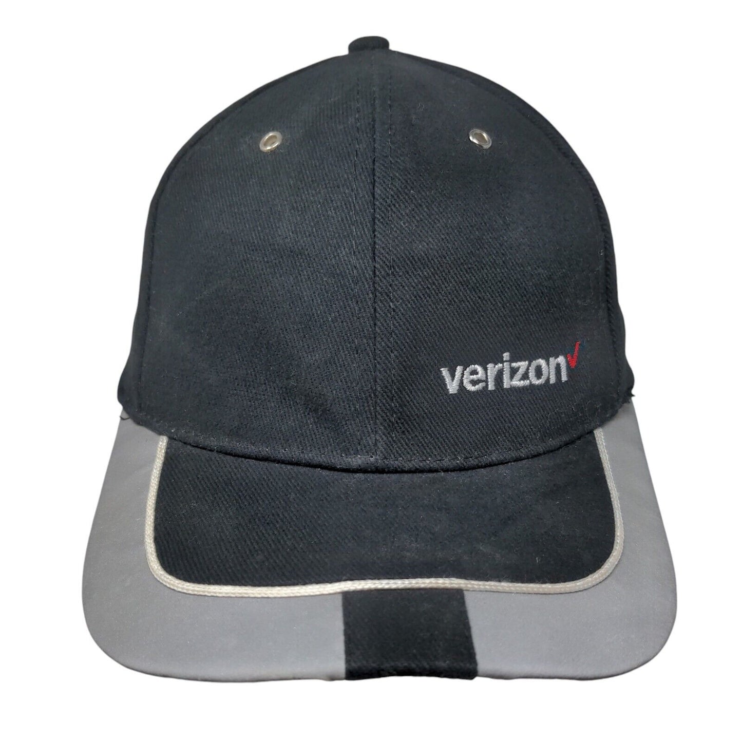 Verizon Slideback Hat Black OSFA Adjustable Embroidered Vent Holes