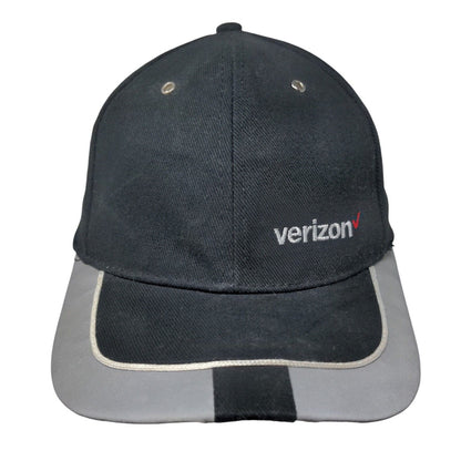 Verizon Slideback Hat Black OSFA Adjustable Embroidered Vent Holes