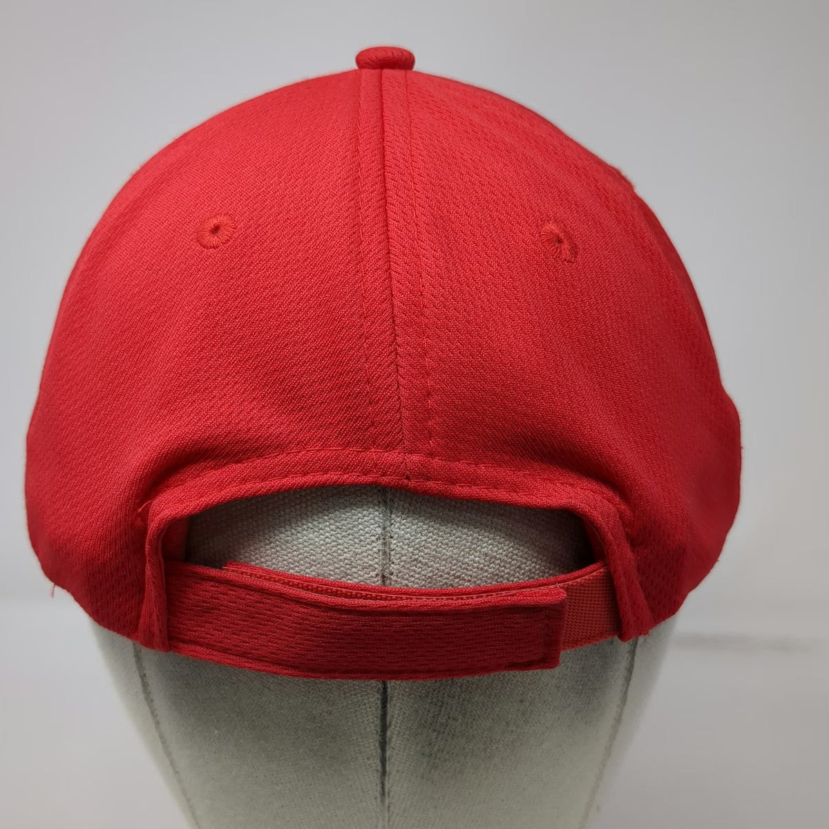 Sport-Tek Baseball Cap Red One Size Coyote Wash Cactus Embroidered Strapback Hat