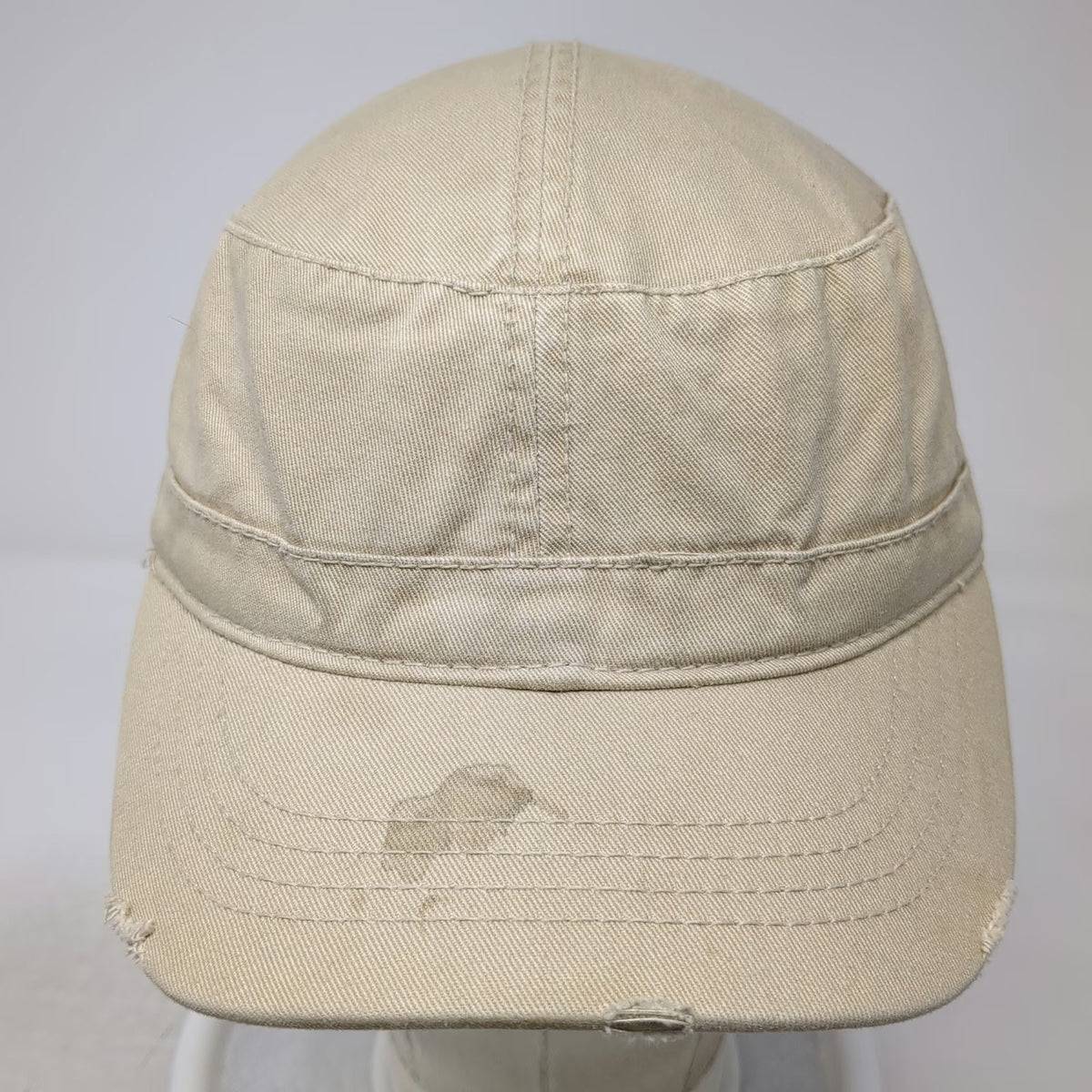 Otto Army Cap Beige One Size 3K Ranch Star Idaho Cotton Side Logo Strapback Hat
