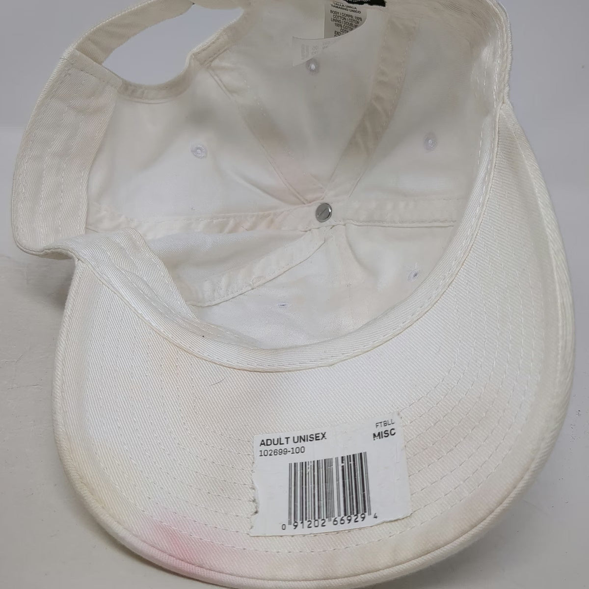 Nike Baseball Cap White One Size Johnstone Patch Logo Heritage 86 Slideback Hat