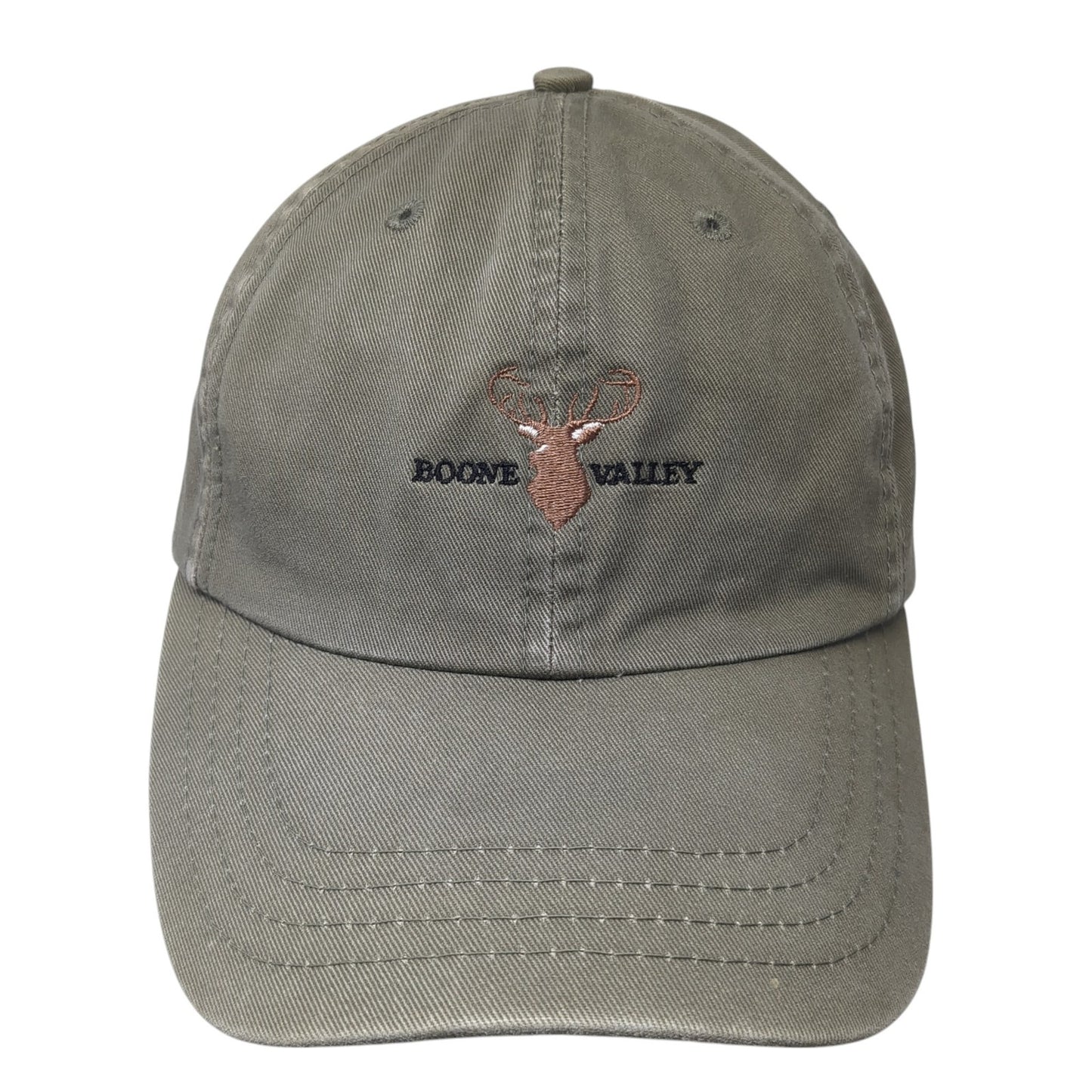 Boone Valley Slideback Hat Green One Size Adjustable American Dry Goods