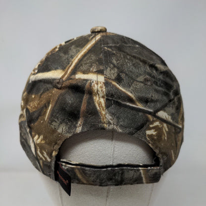 Mobro Marine Strapback Hat Camouflage One Size Embroidered Port & Company