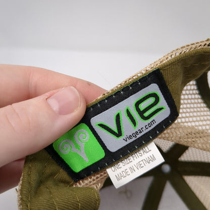 The Land Group Snapback Trucker Hat Brown One Size Mesh Back 6 Panel