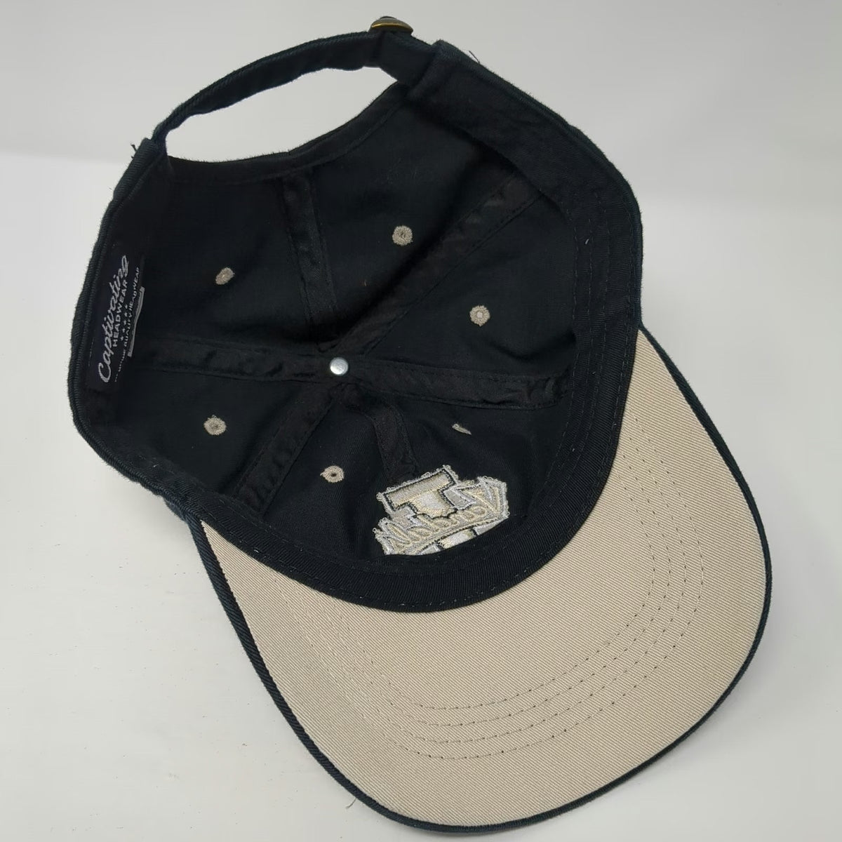 Captivating Headwear Idaho Vandals NCAA Cap Black One Size Gold Slideback Hat