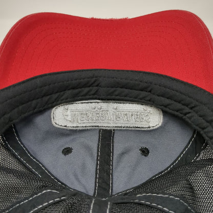 K-Products Baseball Cap Gray Red OSFM Western Trailers Semi Truck Mesh Logo Hat