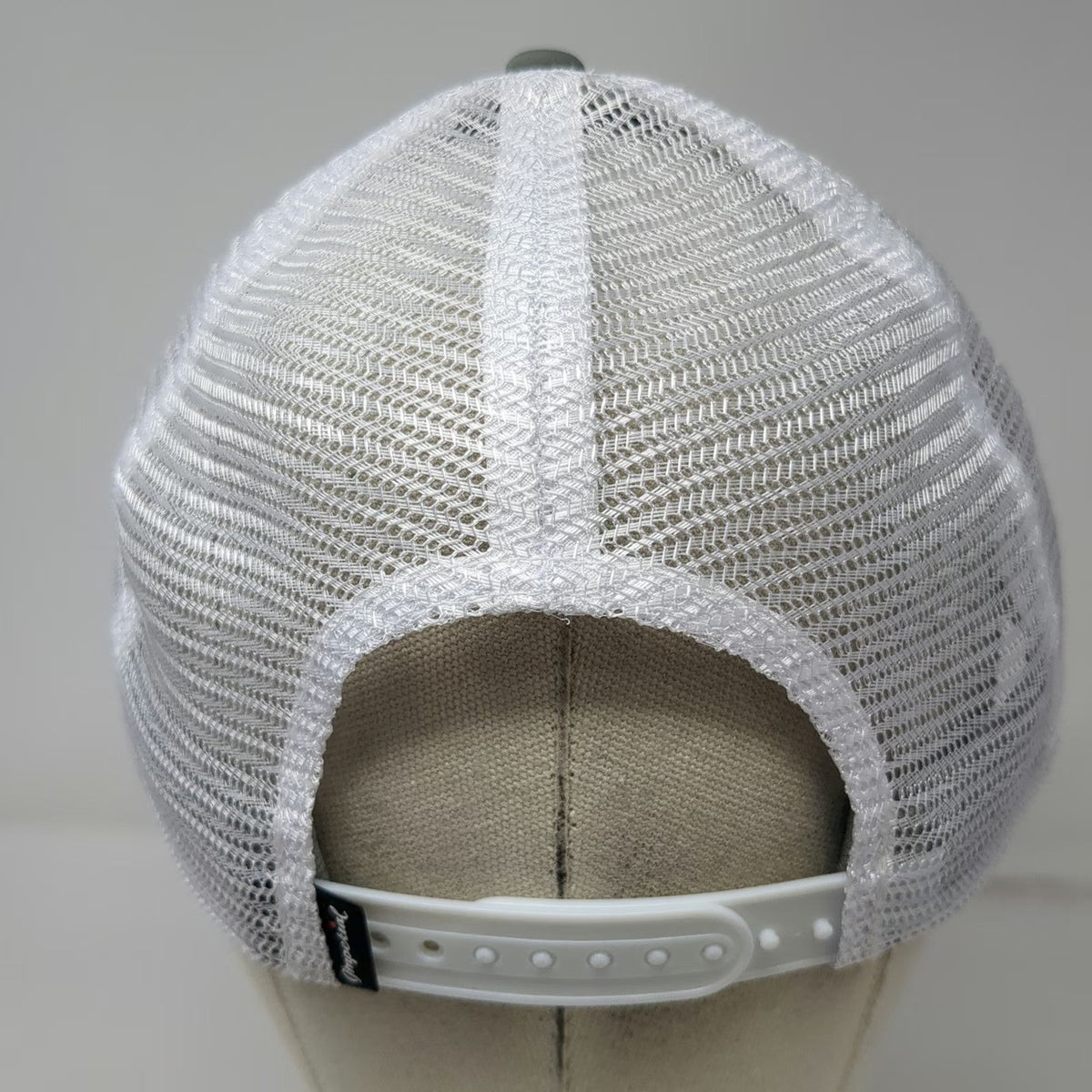 Imperial AJGA Gray Trucker Hat One Size Mesh Back Rope Recycled Fabric 3D Logo