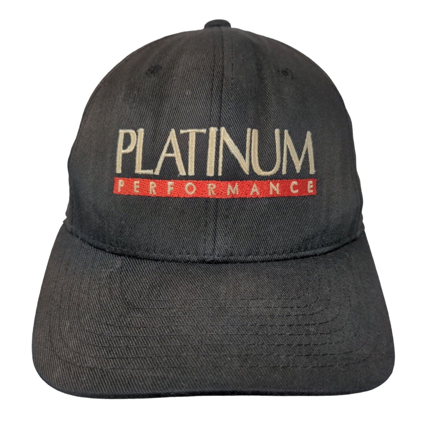 Platinum Performance Fitted Hat Black S/M Black Embroidered Flexfit