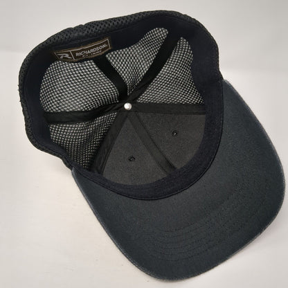 911 Never Forget Fitted Mesh Back Hat Camo S/M American Flag Eagle