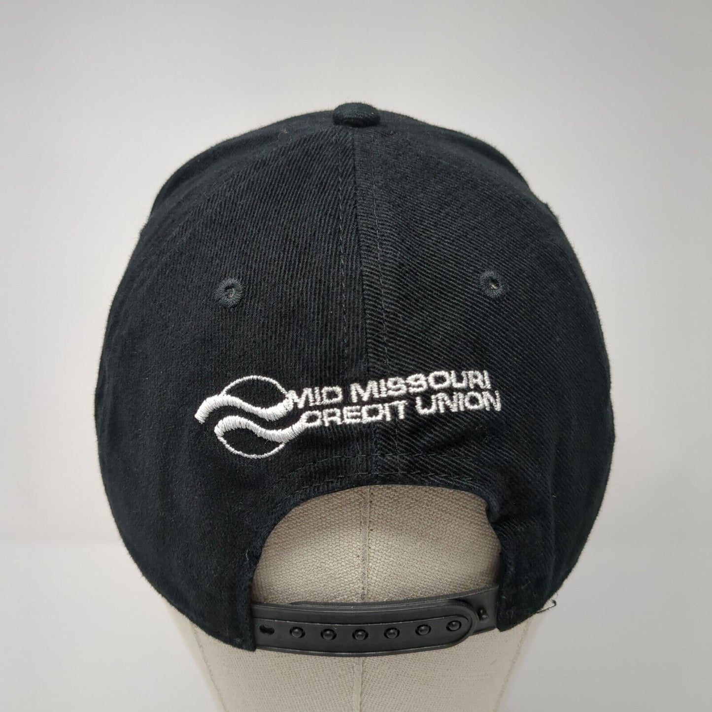 Bulldog Mid Missouri Credit Union Snapback Hat Black OS Adjustable Embroidered