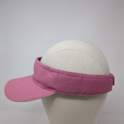 Unbranded Strapback Sun Visor Hat Pink One Size Adjustable Blank