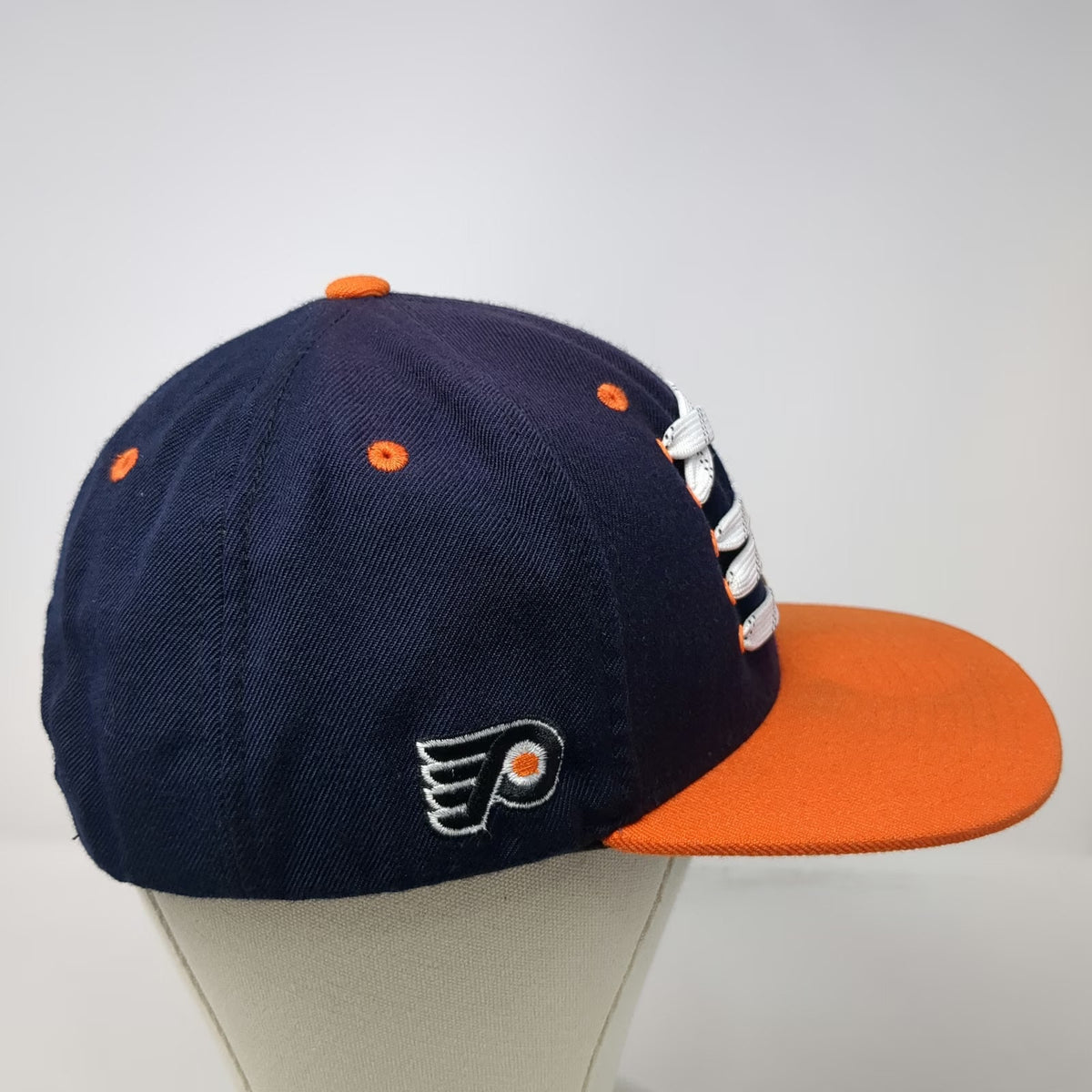 Philadelphia Flyers NHL Zephyr Snapback Hat Blue Orange One Size Lacer Laces
