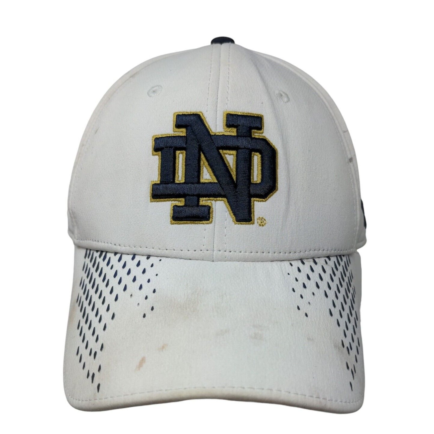 Under Armour Men's Slideback Hat White Size OSFA Embroidered Notre Dame Logo