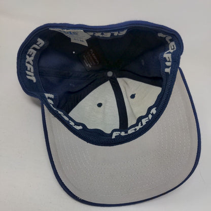 Lids Fitted Hat Blue Small-Medium Flexfit 6 Panel Vent Holes Blank