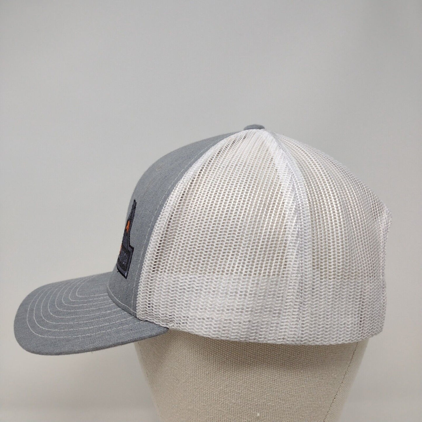 Dry Canyon Snapback Mesh Back Trucker Hat Gray OSFA Embroidered