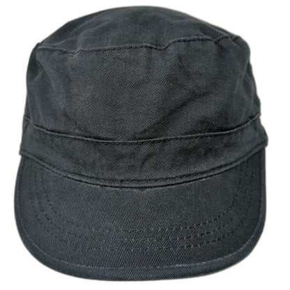 H&M Army Cap Black M Adjustable Cotton Slideback Hat Garment Quality Side Tag