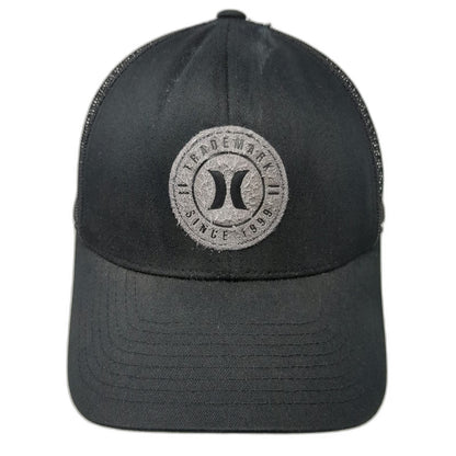 Hurley Trucker Hat Black OSFM Snapback Mesh Born From Water Surfing Beach Hat