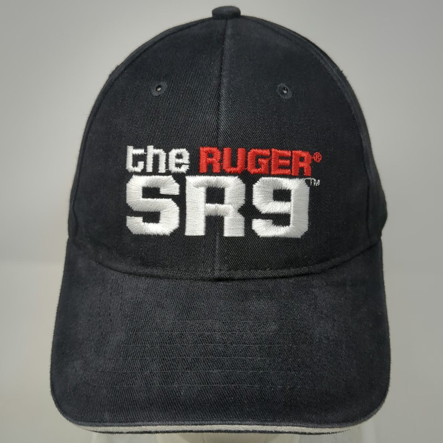 Shasta Wear Ruger SR9 Pistol Hat Black OSFM Baseball Cap Embroidered Logo Gun