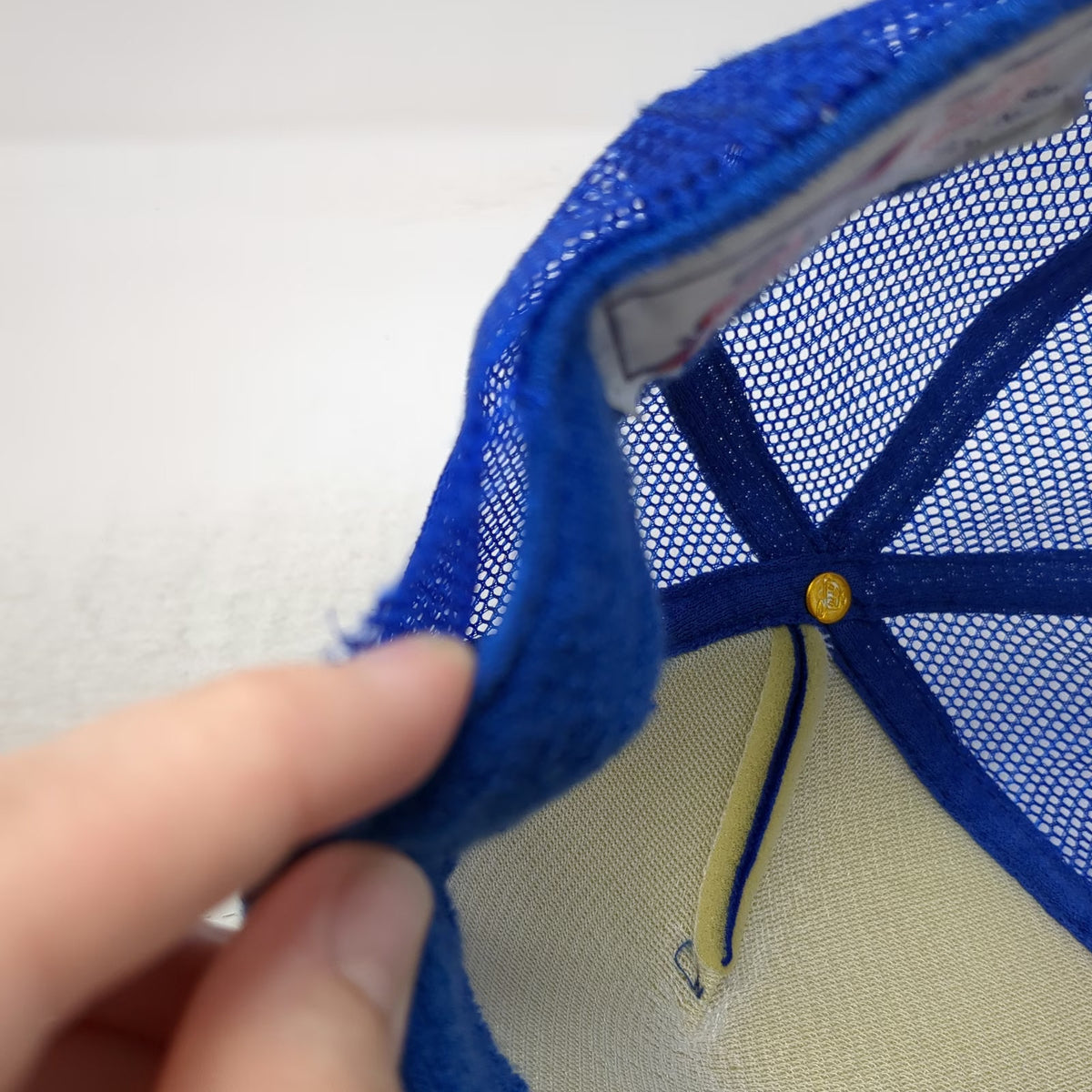 Otto Trucker Hat Blue OSFM Quilici Construction Excavator Mesh Snapback Rope Cap