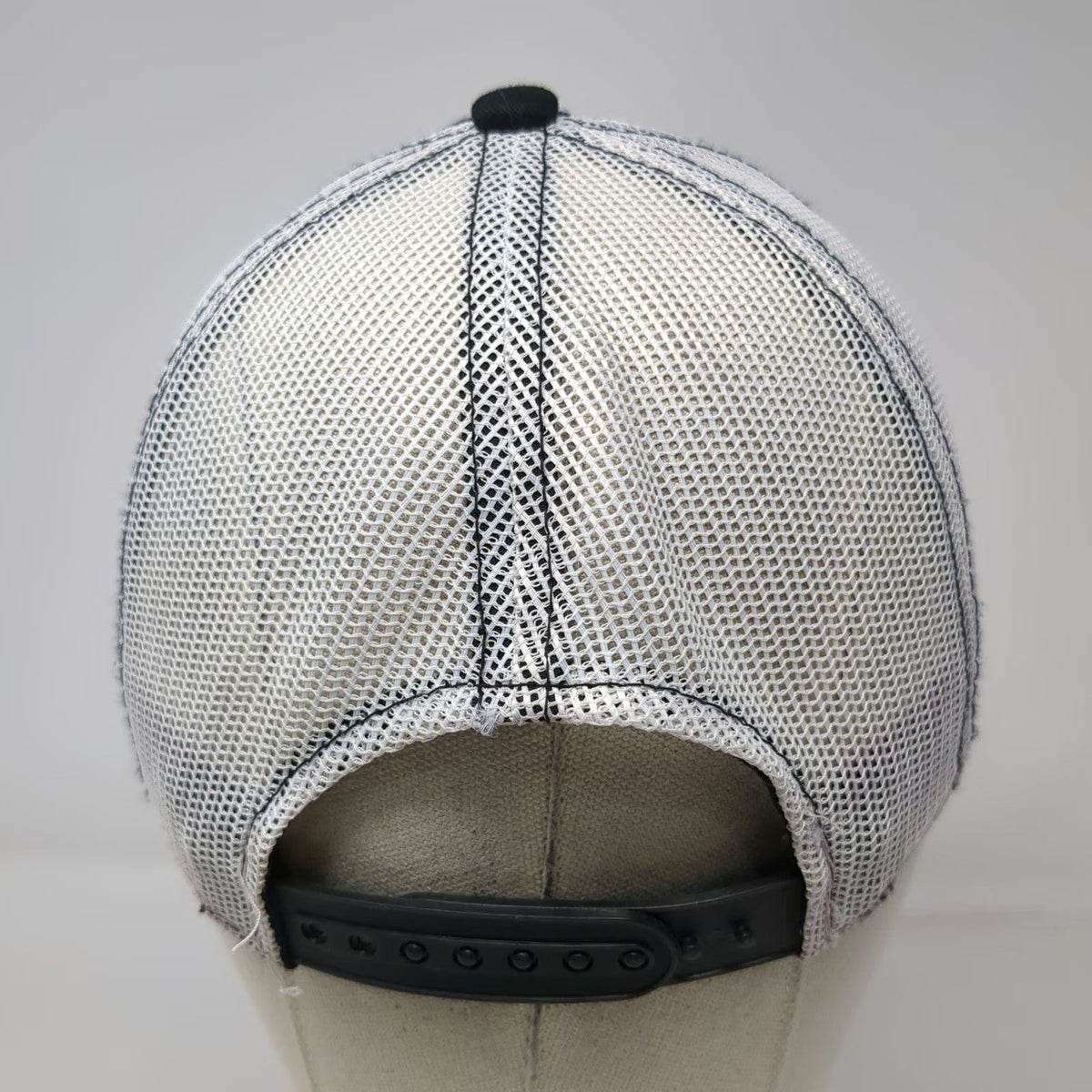 Outdoor Cap Trucker Hat Black OSFM Snapback Striped Bass On The Water Fishing
