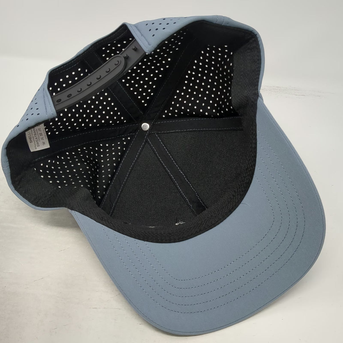 Global Pool Products Blue Trucker Hat One Size Perforated Performance Snapback