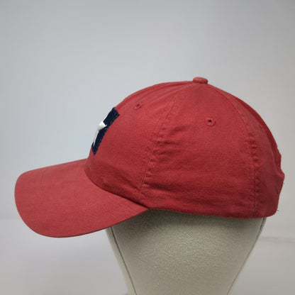 Xhilaration Baseball Cap Red One Size Star Patch Slideback Cotton Hat Blue White