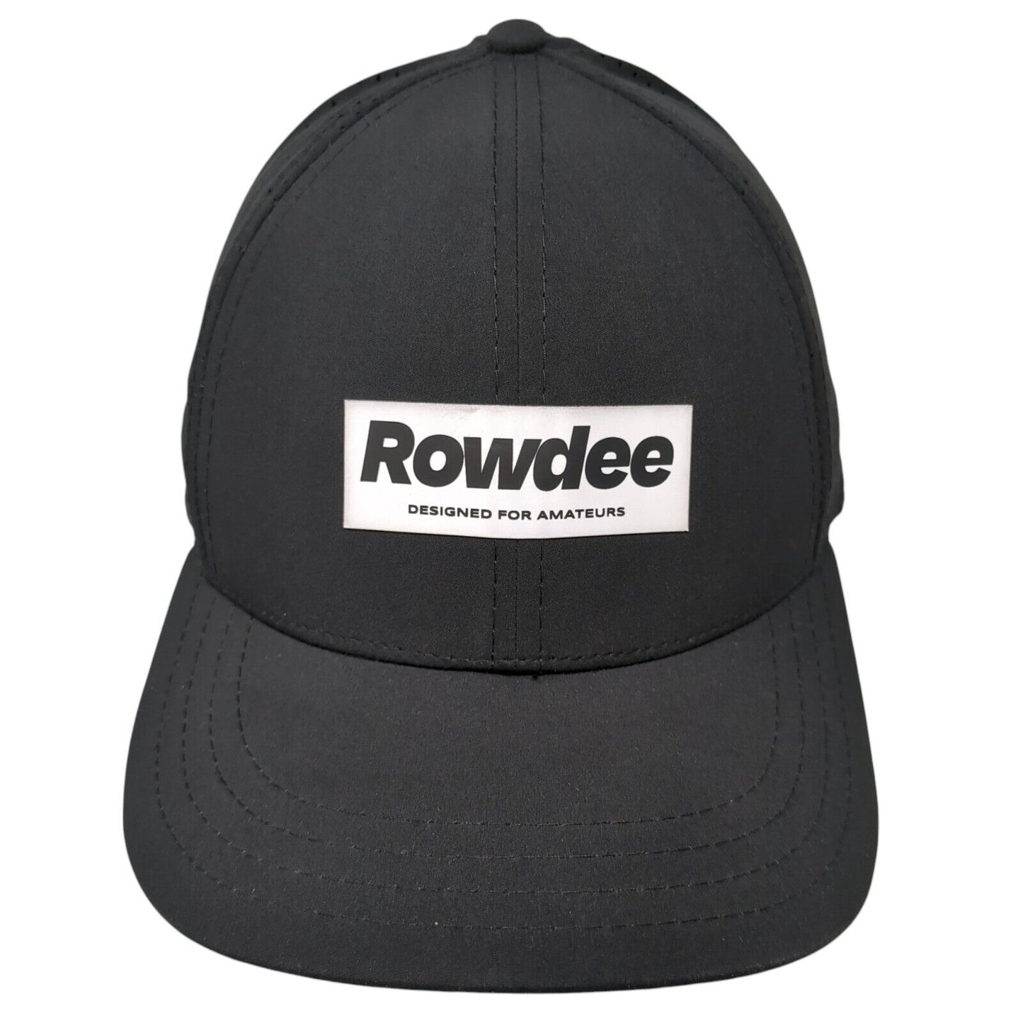 Rowdee Designed For Amateurs Snapback Hat Black OS Adjustable Breathable 6 Panel