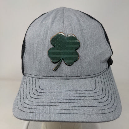 Shamrock Irish Snapback Mesh Back Trucker Hat Gray One Size Richardson
