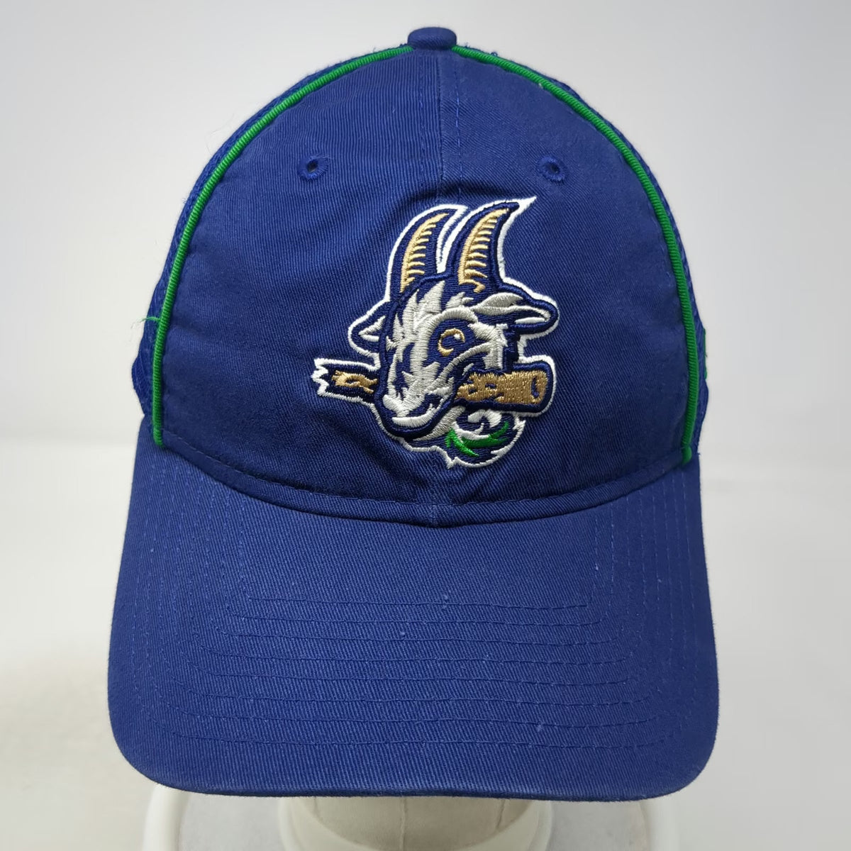 New Era 9TWENTY Hartford Yard Goats MiLB Blue One Size Trucker Hat Mesh Snapback