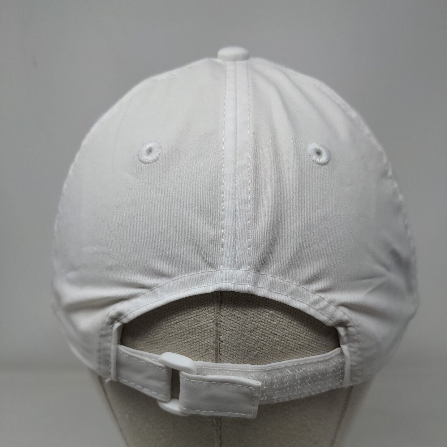 Kids For All Seasons Strapback Hat White One Size Embroidered 6 Panel