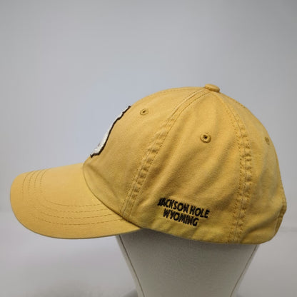 American Dry Goods Yellow Baseball Cap One Size Jackson Hole Wyoming Cotton Hat
