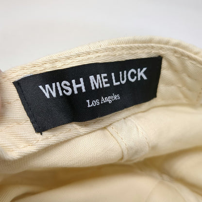 Wish Me Luck 5 Panel Beige One Size Hat Rope Camo Patch Snapback Ready Mix 777