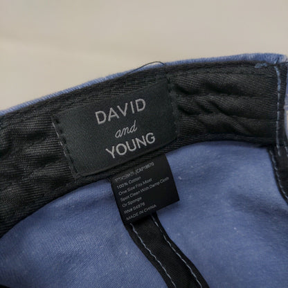 Mama Slideback Hat Blue OSFM Adjustable Embroidered 6 Panel David and Young