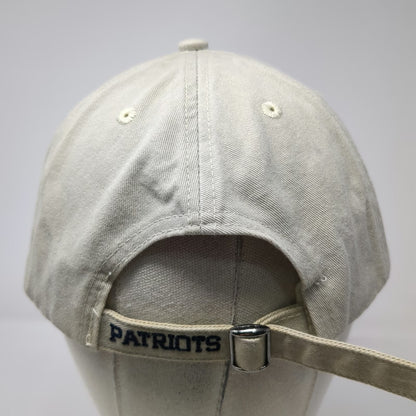 NFL New England Patriots Cap Beige One Size Slideback Embroidered Shield Logo