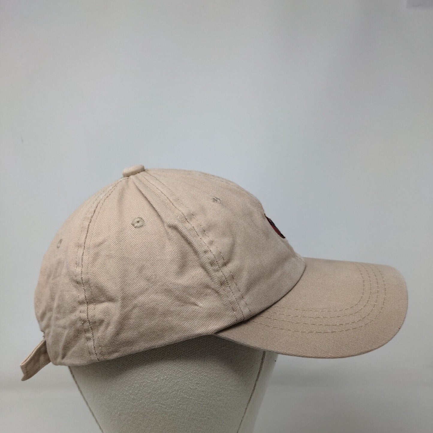 Sharingan Eye Slideback Hat Tan One Size Adjustable Embroidered 6 Panel