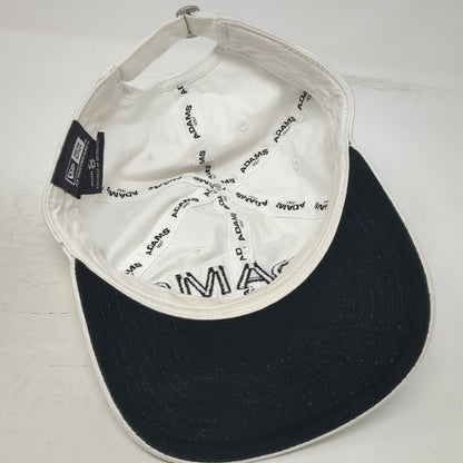 New Era Adams Golf White One Size Baseball Cap Slideback Super S Adjustable Hat