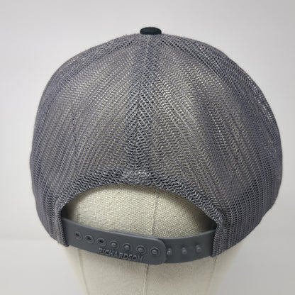 Roco Rescue Snapback Trucker Hat Black Large Adjustable Mesh Back Richardson