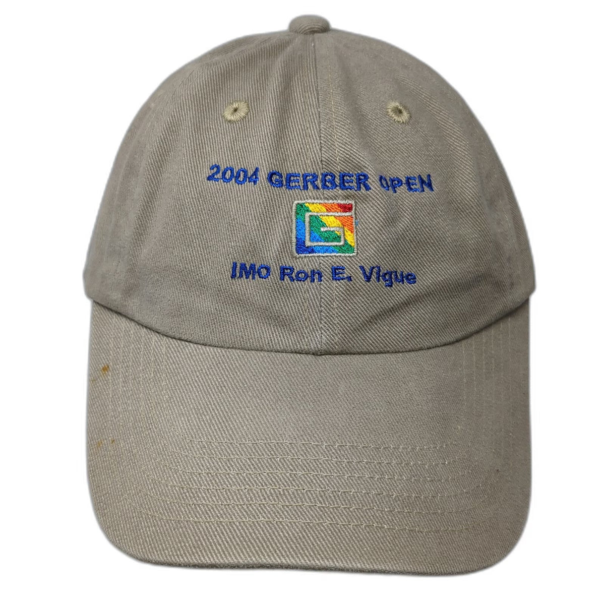 Port Authority Baseball Cap Brown One Size 2004 Gerber Open Memorial Cotton Hat