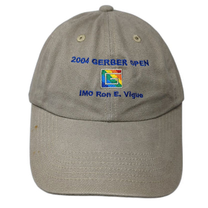 Port Authority Baseball Cap Brown One Size 2004 Gerber Open Memorial Cotton Hat