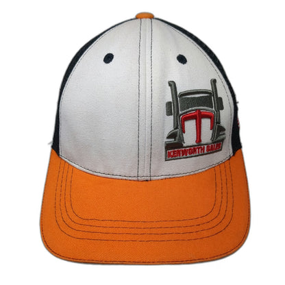 360 Apparel Kenworth Sales Trucker Hat White Orange One Size Mesh Snapback USA