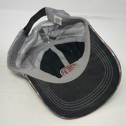 Colorbiotics Baseball Cap Black Mesh Back Gray Red White One Size Strapback Hat