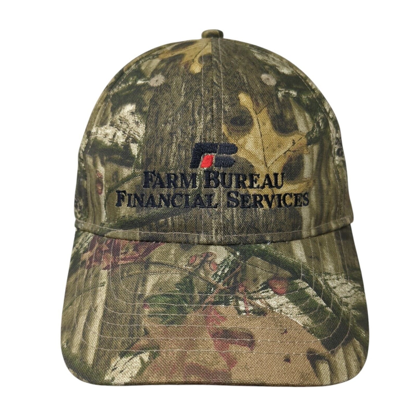 Farm Bureau Financial Services Strapback Hat Camouflage OS Adjustable W/Tag Katl