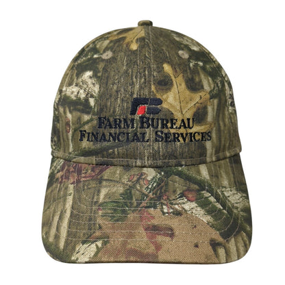 Farm Bureau Financial Services Strapback Hat Camouflage OS Adjustable W/Tag Katl