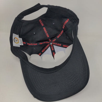 Amalie Motor Oil Strapback Hat Black OSFM Solid Adjustable Embroidered