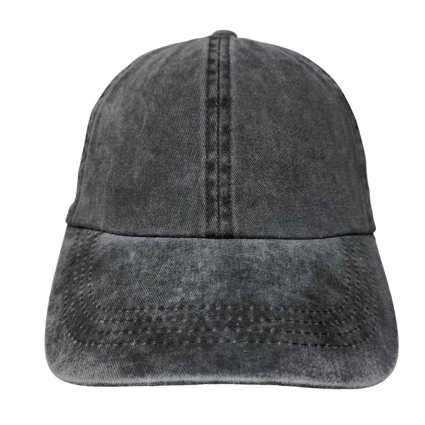 Unbranded Slideback Hat Gray OSFM Solid Adjustable Blank 6 Panel
