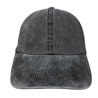 Unbranded Slideback Hat Gray OSFM Solid Adjustable Blank 6 Panel