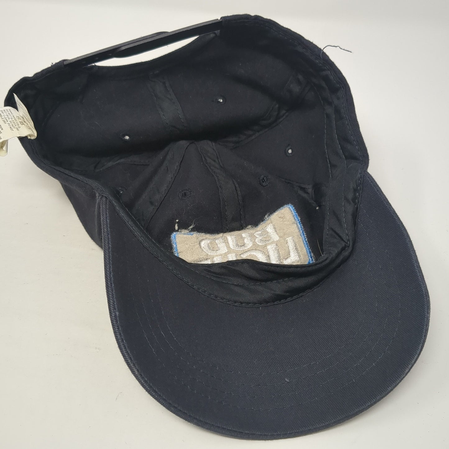 Bud Light Snapback Hat Blue One Size Adjustable Embroidered 6 Panel Cotton