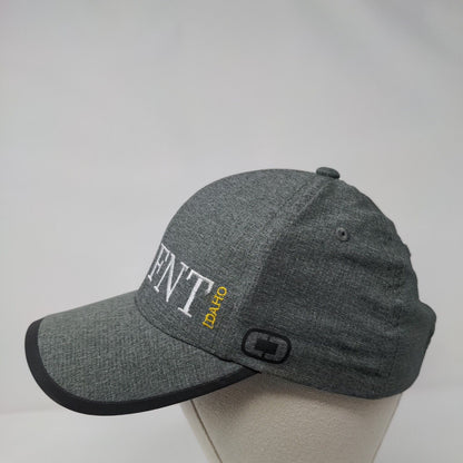 FNT Idaho Strapback Hat Gray One Size Adjustable Embroidered Ogio